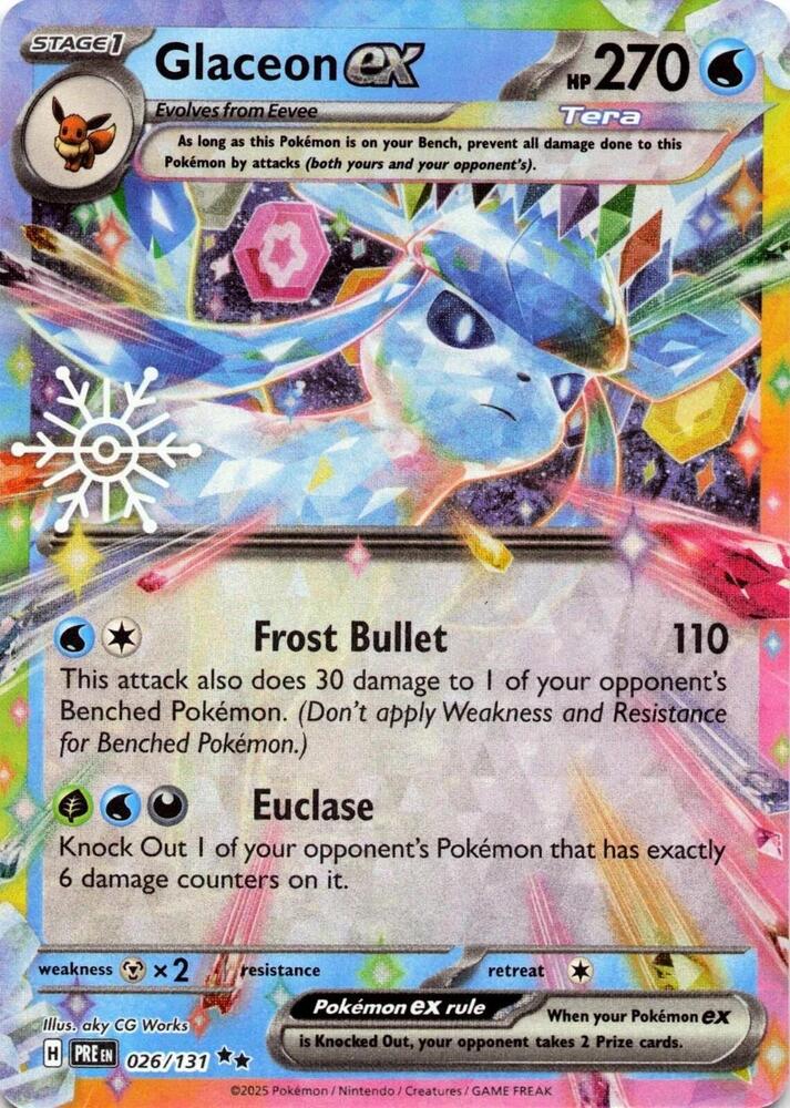 Glaceon ex 026/131 – Holiday Calendar Snowflake Holo