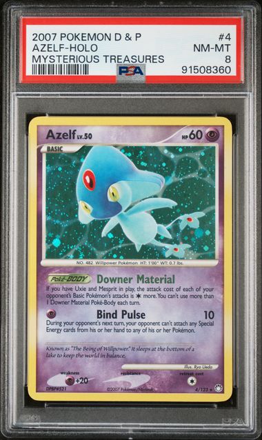 Azelf 4/123 – Holo Rare PSA 8
