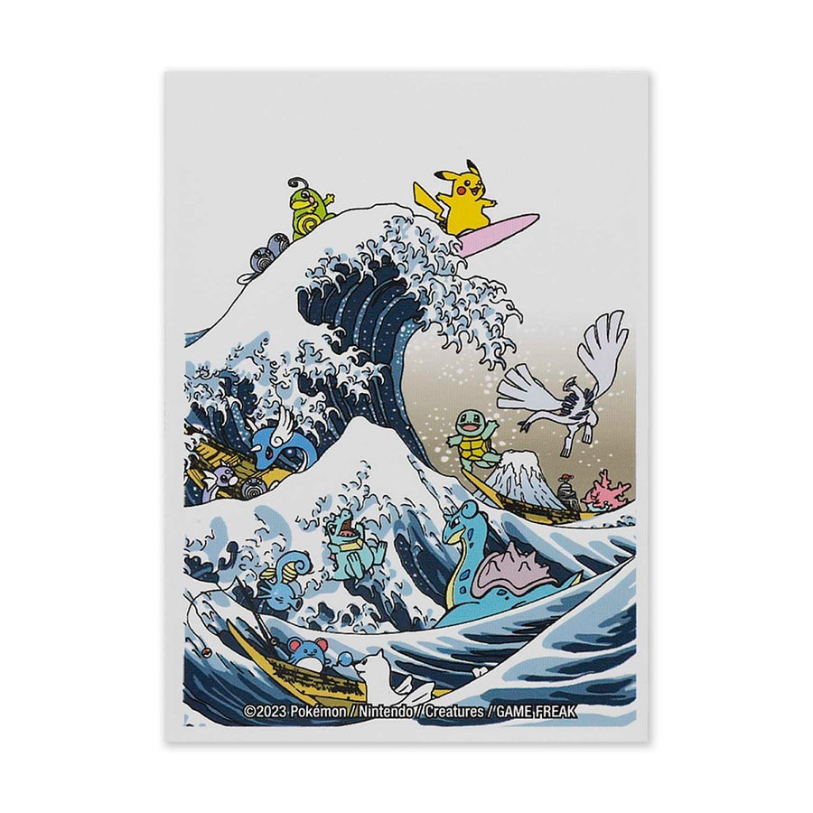 Great Wave Pikachu & Friends Card Sleeves - Pokémon Center Exclusive