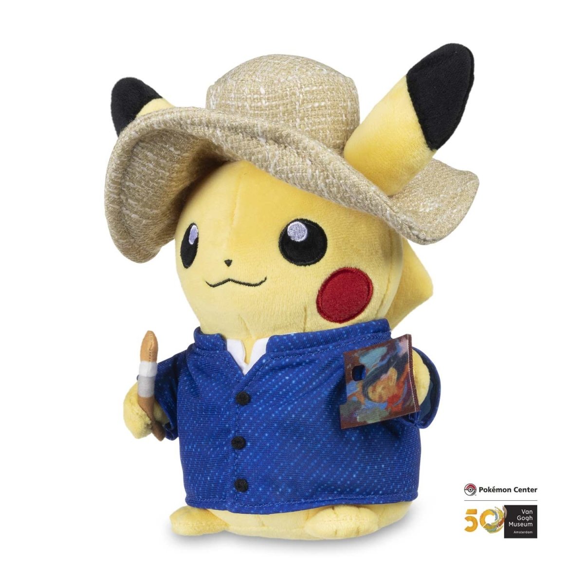 Van Gogh Museum Pikachu Plush (7¾”) - Pokémon Center Exclusive