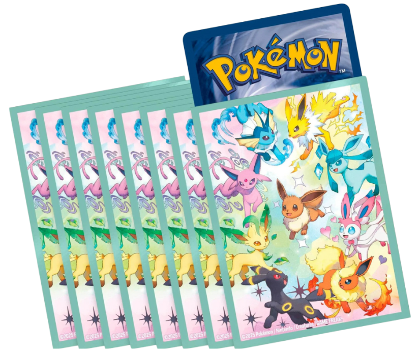 Prismatic Evolutions Eevee & Eeveelutions Card Sleeves (65-Pack)