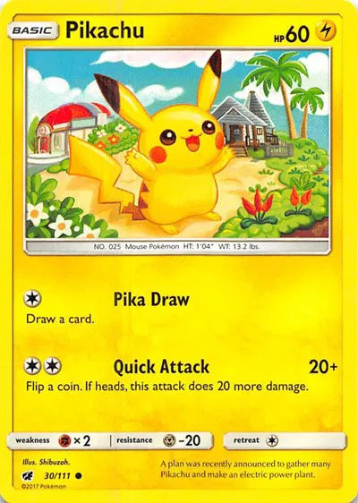 Pikachu 30/111 – Common