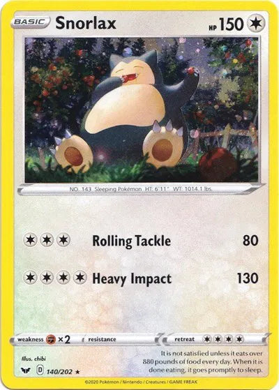 Snorlax 140/202 – Blister Exclusive Cosmos Holo