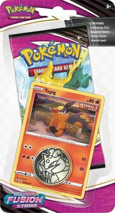 Sword & Shield - Fusion Strike Single Pack Blister (Tepig Promo)