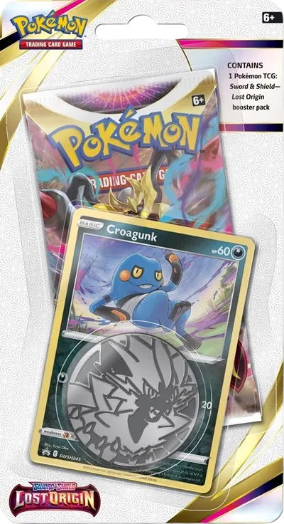 Sword & Shield - Lost Origin Single Pack Blister (Croagunk Promo)