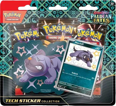 Scarlet & Violet - Paldean Fates Tech Sticker Collection (Maschiff Promo)