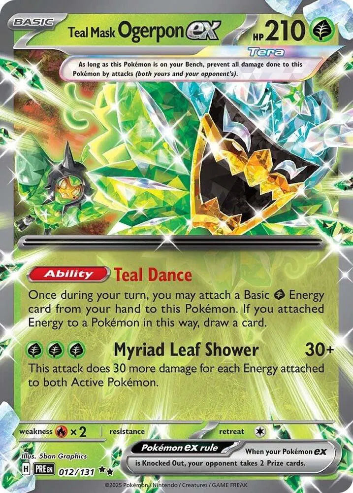 Teal Mask Ogerpon ex 012/131 – Double Rare