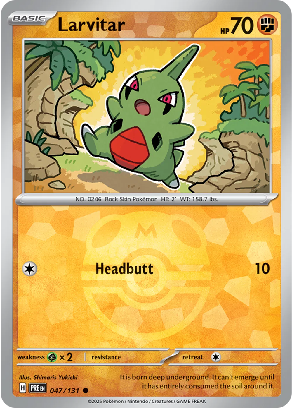 Larvitar 047/131 – Master Ball Pattern