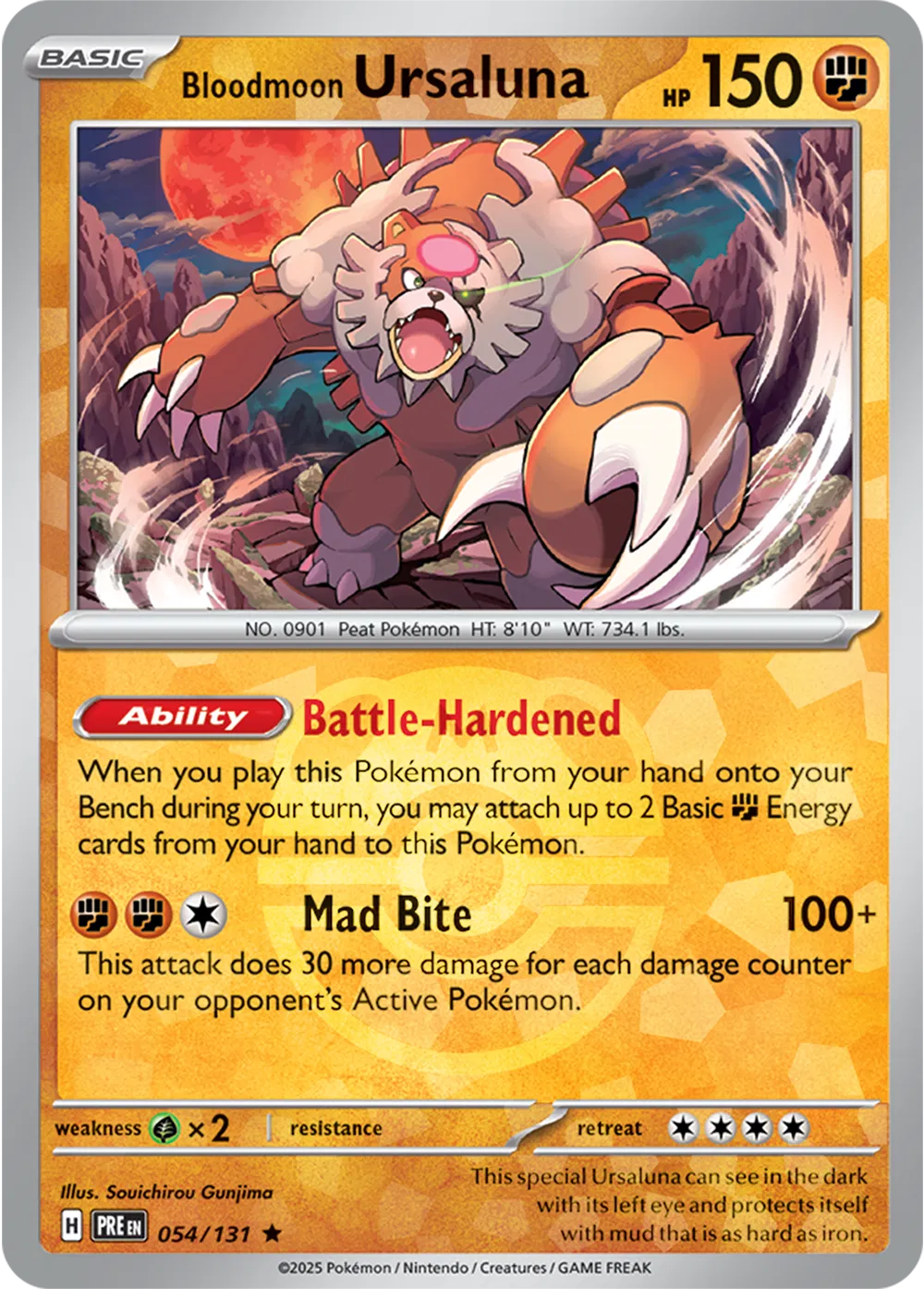 Bloodmoon Ursaluna 054/131 – Master Ball Pattern