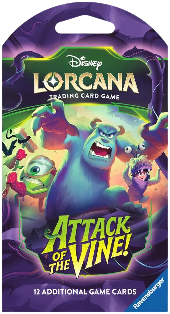 Disney Lorcana - Attack of the Vine! Sleeved Booster Pack